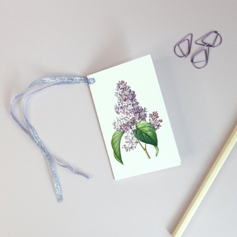 Lilac Lilac, Gift Tag - Botanical Vintage