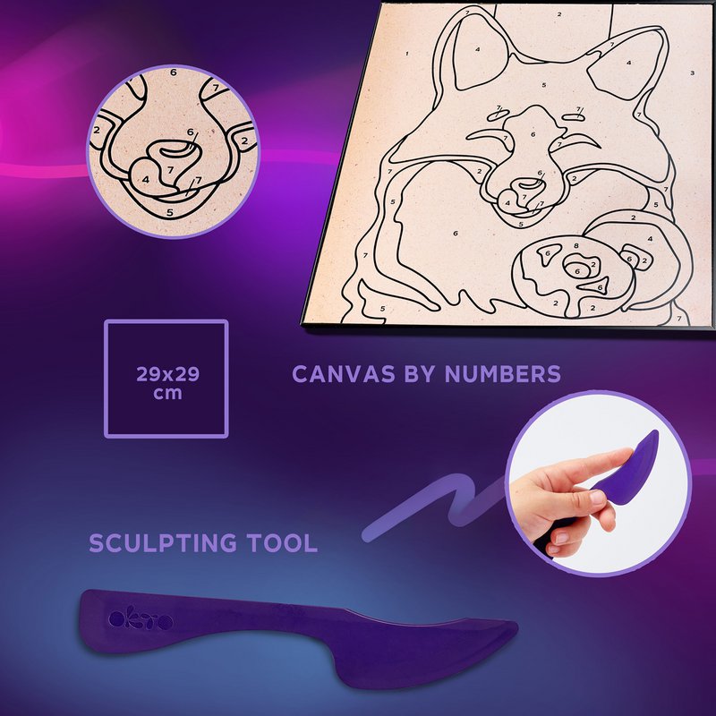 Okto Sensory Art Color By Numbers - Animals - Fox
