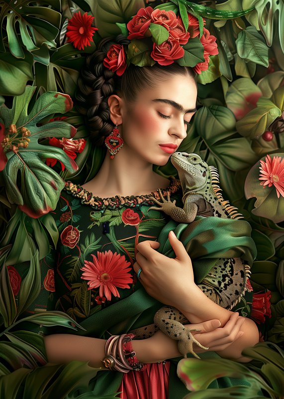 Frida Kahlo: Lizard | Card Fripperies