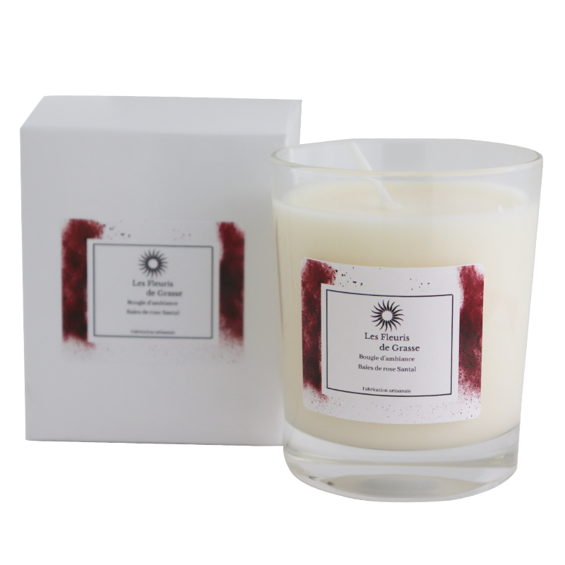 Bougie 130g Baie de Rose Santal