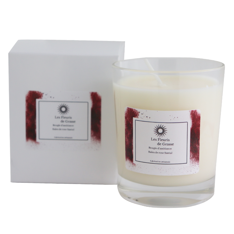 Bougie 130g Baie de Rose Santal