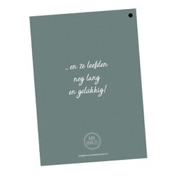 Gastenboek invulkaarten 50 pers. - Groen
