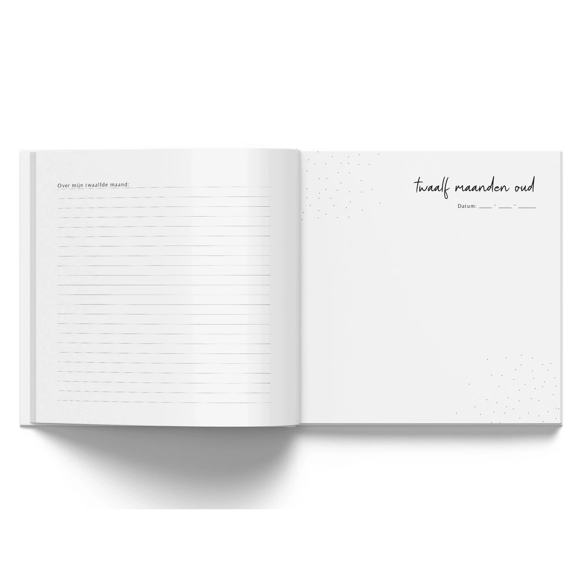 Fyllbooks Babybuch „Mein erstes Jahr“ – Leinen Taupe