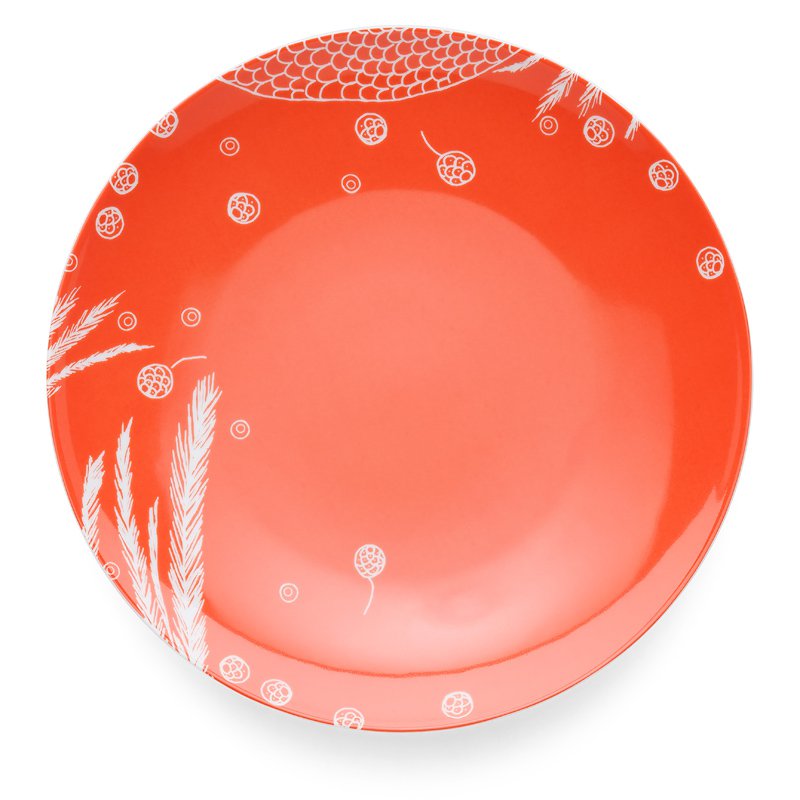 Assiette Simple Rouge