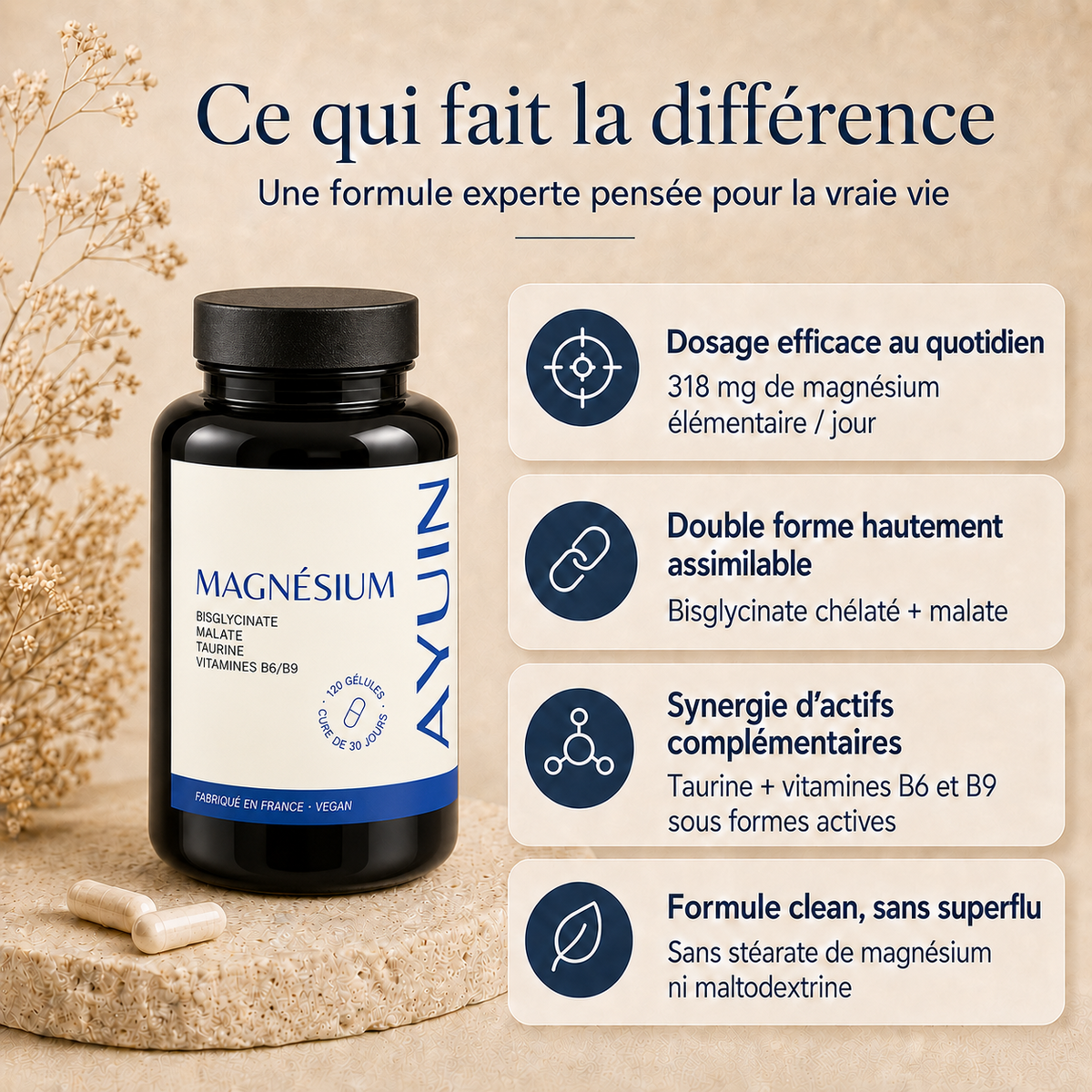 Magnesiumbisglycinaat 318 mg – 120 capsules