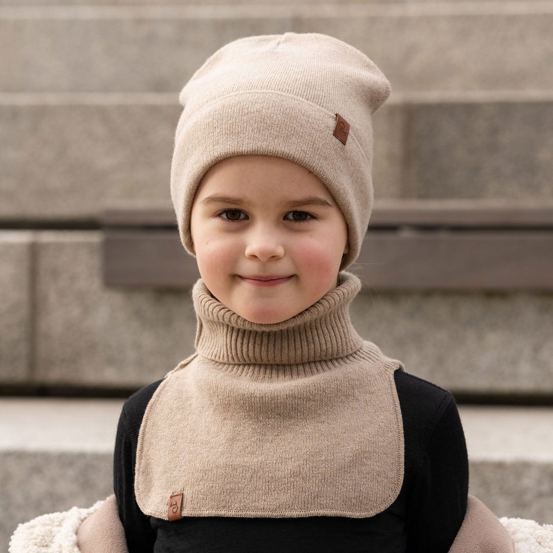Calentador de cuello Dickie para niños de punto de merino y cachemira