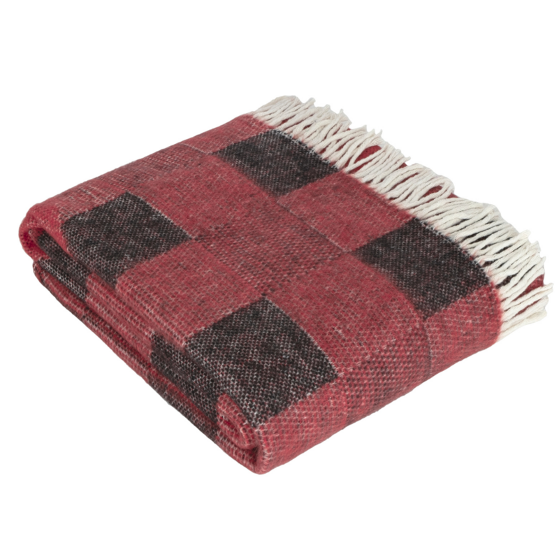 Christmas Cotton-Blend Throws – Mixed Colours & Designs (5 pc)