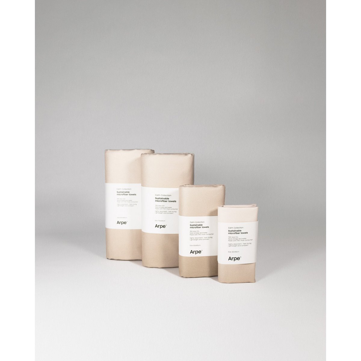 Håndklæder rolige sandcreme