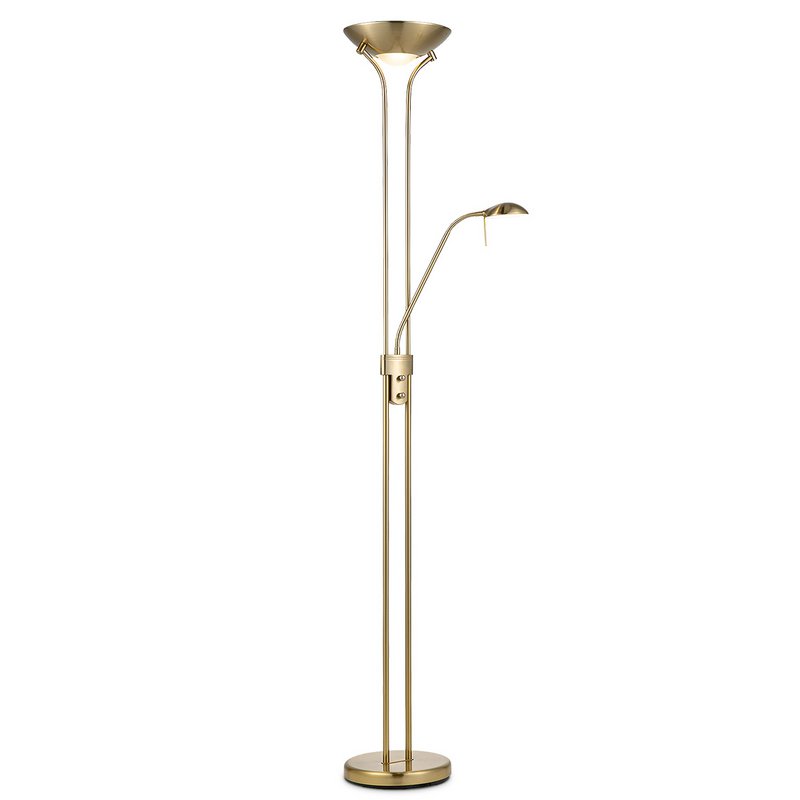 Lampadaire LED Uplight R7s + G9 de Home Sweet Home - Or Classique/Bronze