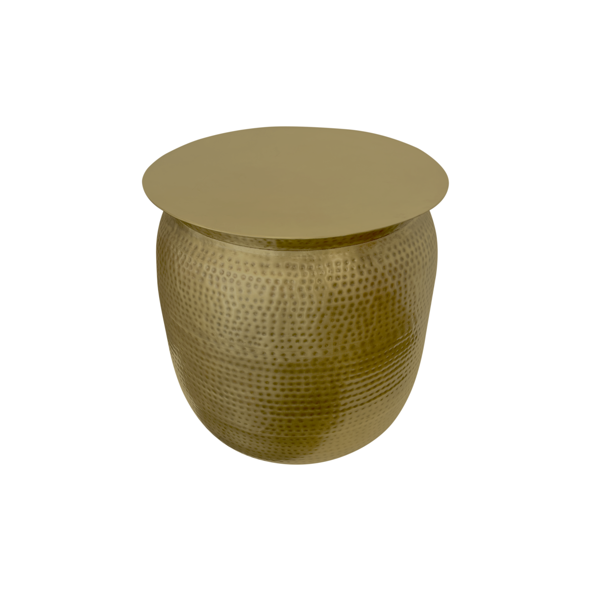 Gold metal table Ø 61 x 60 h cm