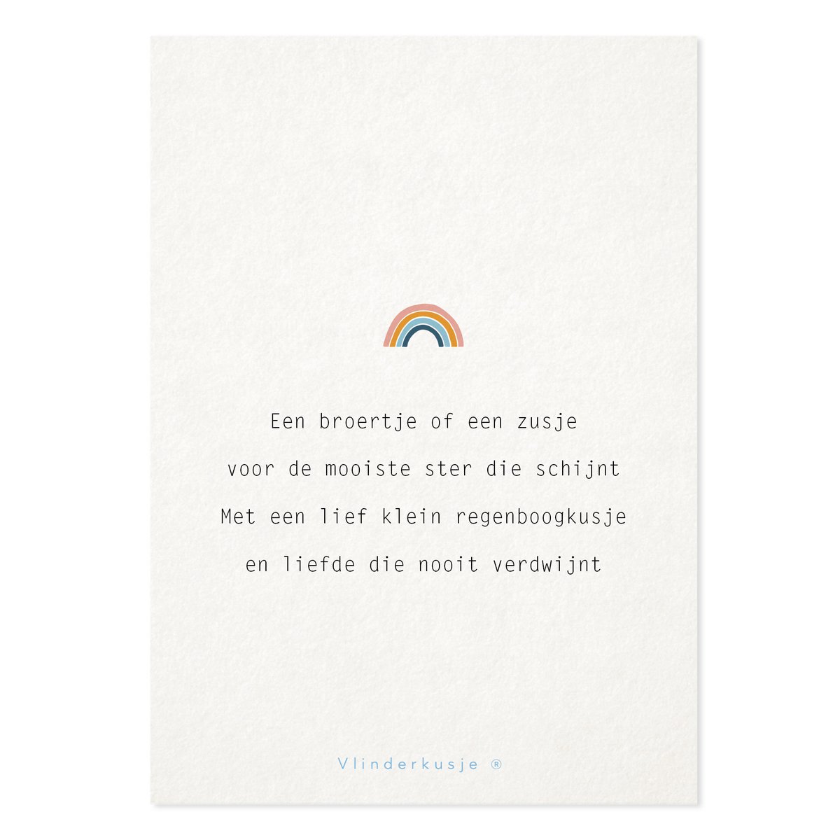 'Rainbow child' / Postkort komfort og kærlighed