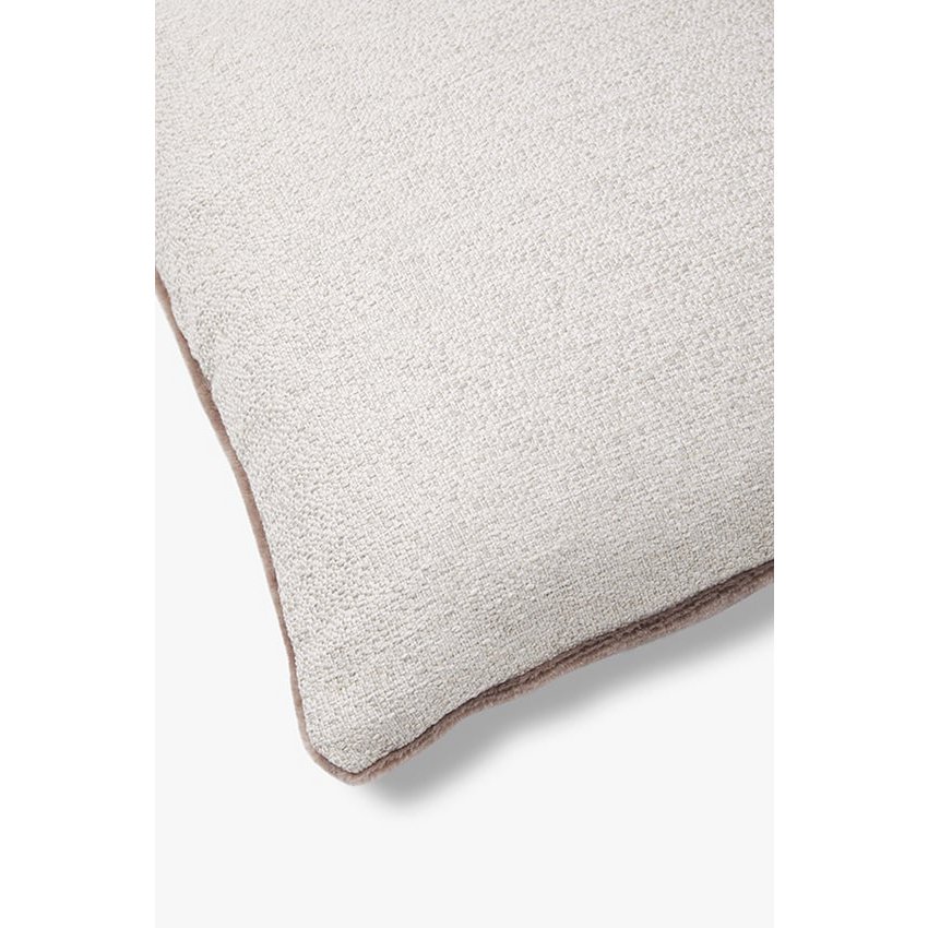 Fodera per cuscino decorativo di lusso in mohair Amy melanzana 50x50 cm