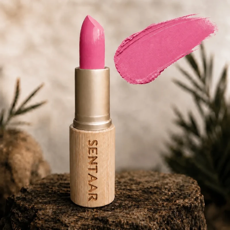 Rossetto minerale idratante al QUARZO – Lunga tenuta – Senza Mica naturale