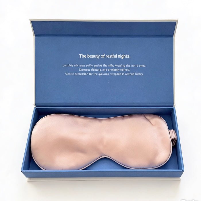 22 Momme Schlafmaske aus Maulbeerseide – inklusive Geschenkbox