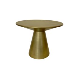 Gold metal table top Ø 60 x 46 h cm
