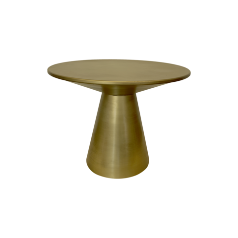 Goudkleurig metalen tafelblad Ø 60 x 46 h cm