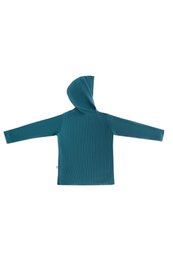 2058TN | Felpa con cappuccio Waffle per bambini - Abete