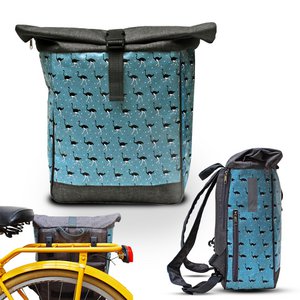 Combination bicycle bag / backpack luggage rack - Avestruz