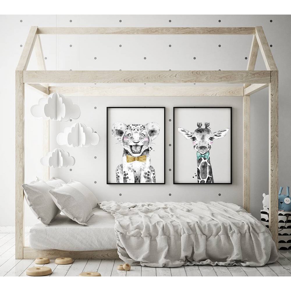 Lion Children's room poster bow tie