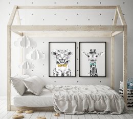 Nœud papillon pour chambre d'enfant Lion