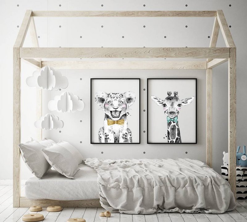 Lion Nursery plakat butterfly