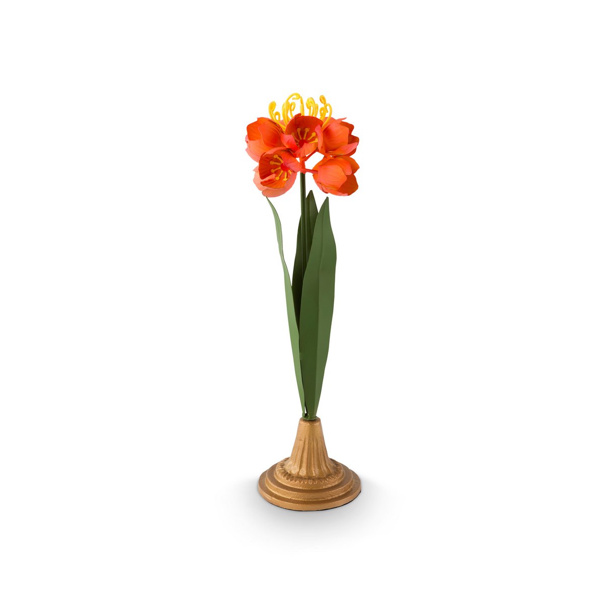 Deco Flower Metal Orange 40cm