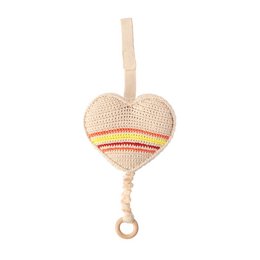 Crochet Music Box Heart Ecru