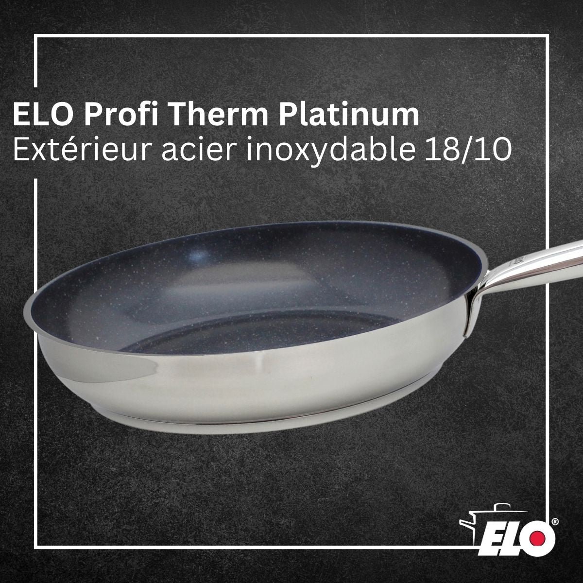 Pentola con rivestimento in ceramica senza PFAS 32 cm Profi Therm Platinum Elo