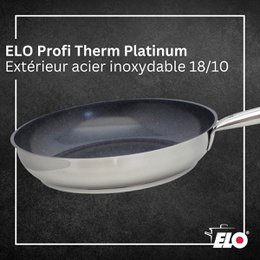 Cooking pan with ceramic coating without PFAS 32 cm Profi Therm Platinum Elo