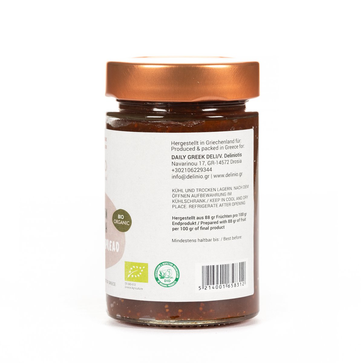 Fig spread, organic 250 gr