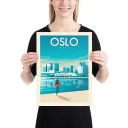 Vintage Oslo plakat | Plakat By Oslo Norge