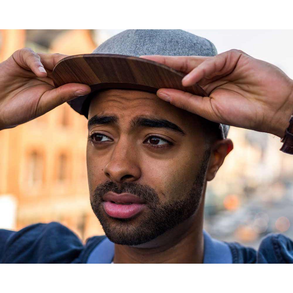 Cap with Wooden Brim