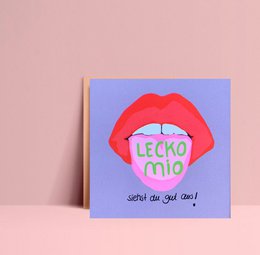 Postkarte * Leckomio „ siehst du gut aus