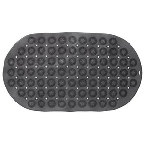 Nonrutsche Badematte Grau 68x37 cm