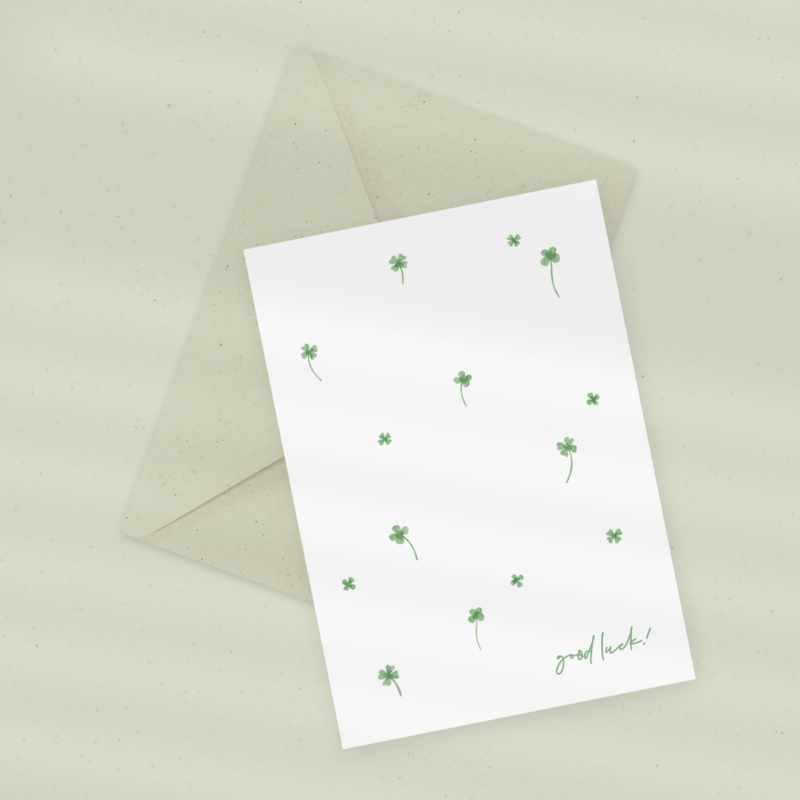 Eco Greeting Card — Good Luck