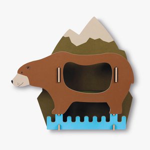Children's wardrobe thick animals - bear