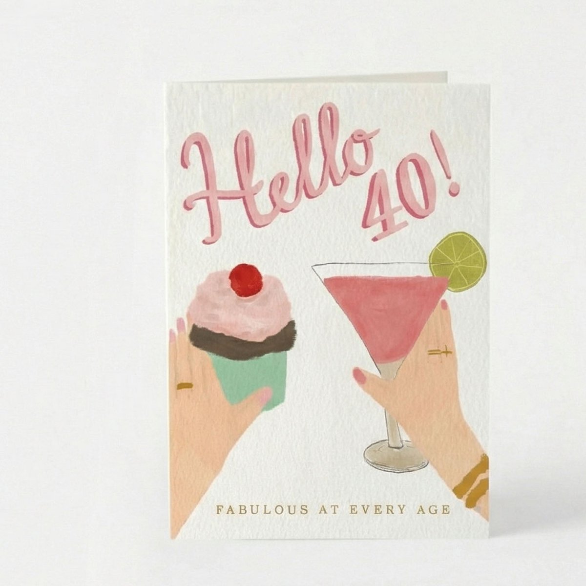 Hallo 40! Wenskaart