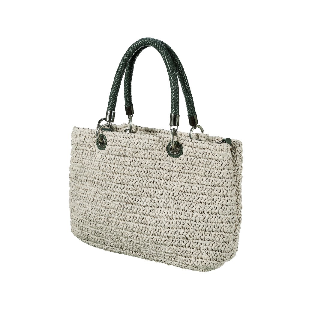 SEABREEZE TOTE raffiabastgrijs