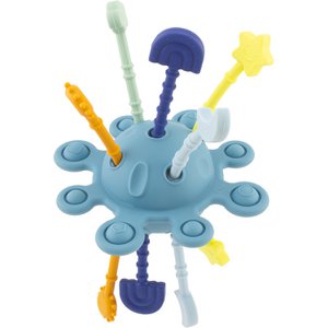 Siliconen: blauw maanwekspeelgoed