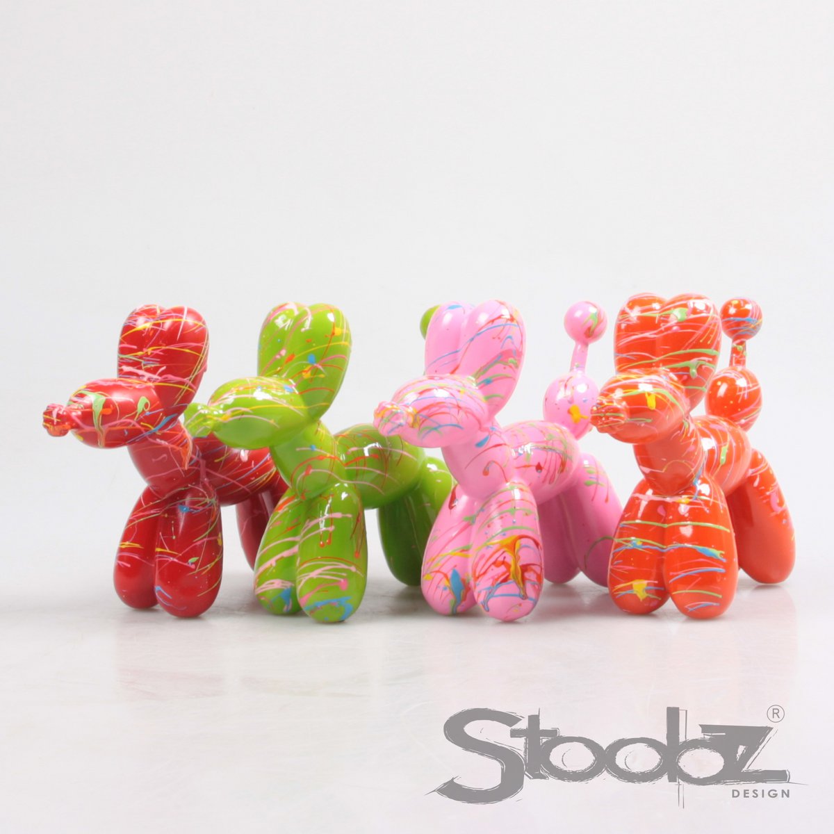Hond Ballon Hund Stoobz 4 ASS F/R/G/O Spray 15 cm