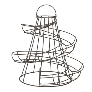 Eierhouder 33x33x35 cm Zwart IJzer Eiermand