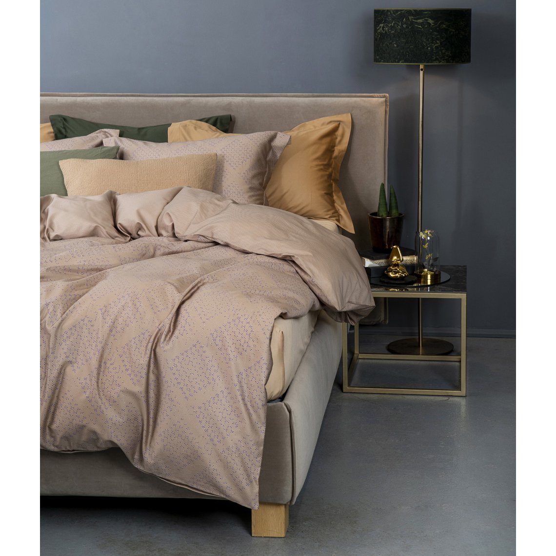 Bed Linen Set Mesh Mesh Beige/Mesh Back Beige