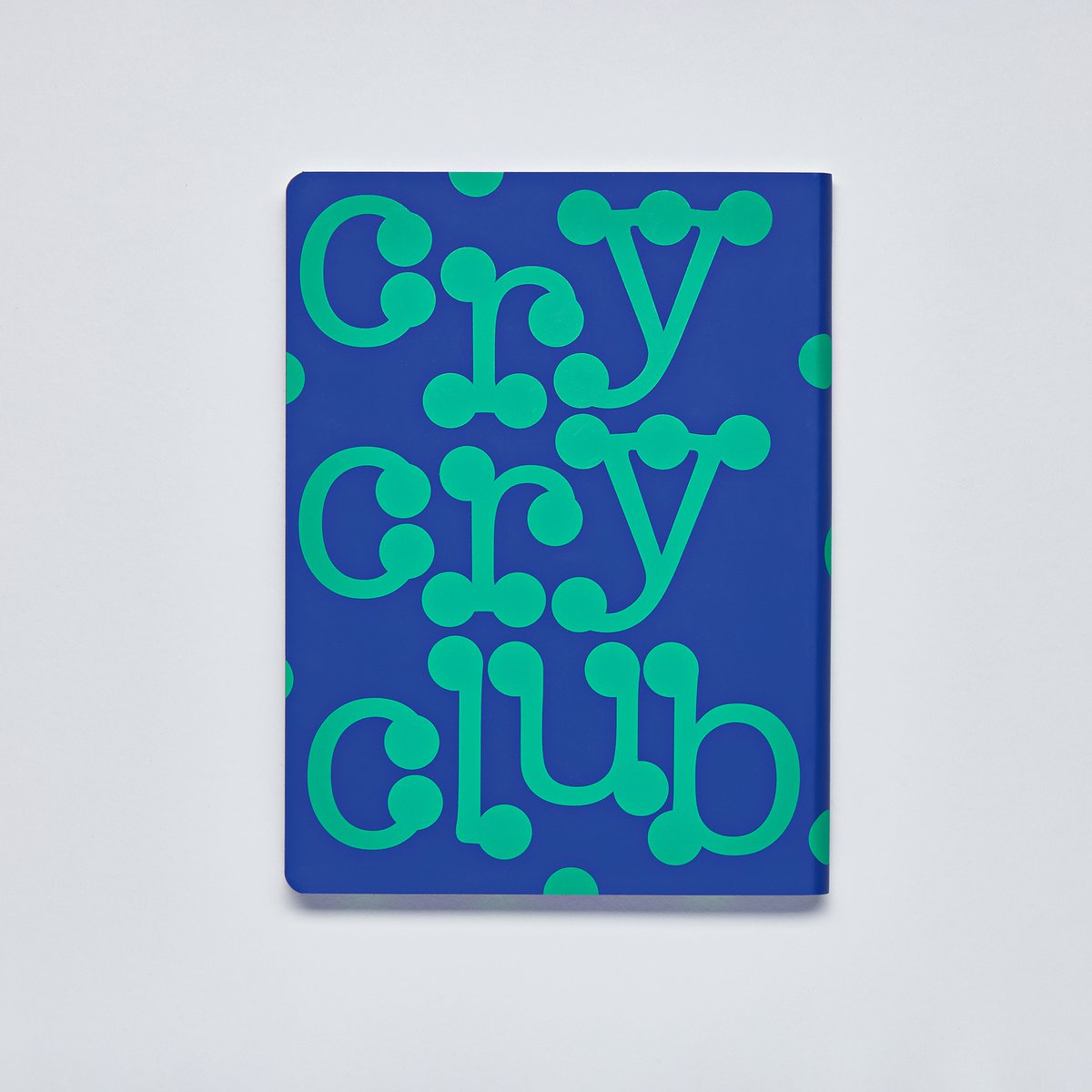 Cry Cry Club - Graphic L | Notebook A5+ | Dotted Journal | 3,5mm dots | 256 numbered pages | 120g Premium-Paper | recycled leather | sustainably produced in Germany 