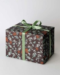 Pine cone wrapping paper