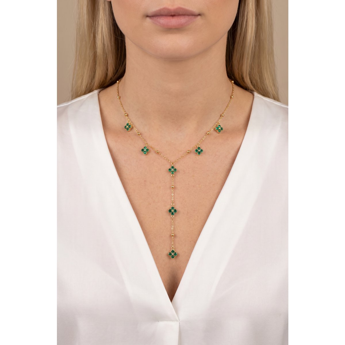 Collier Y en acier inoxydable