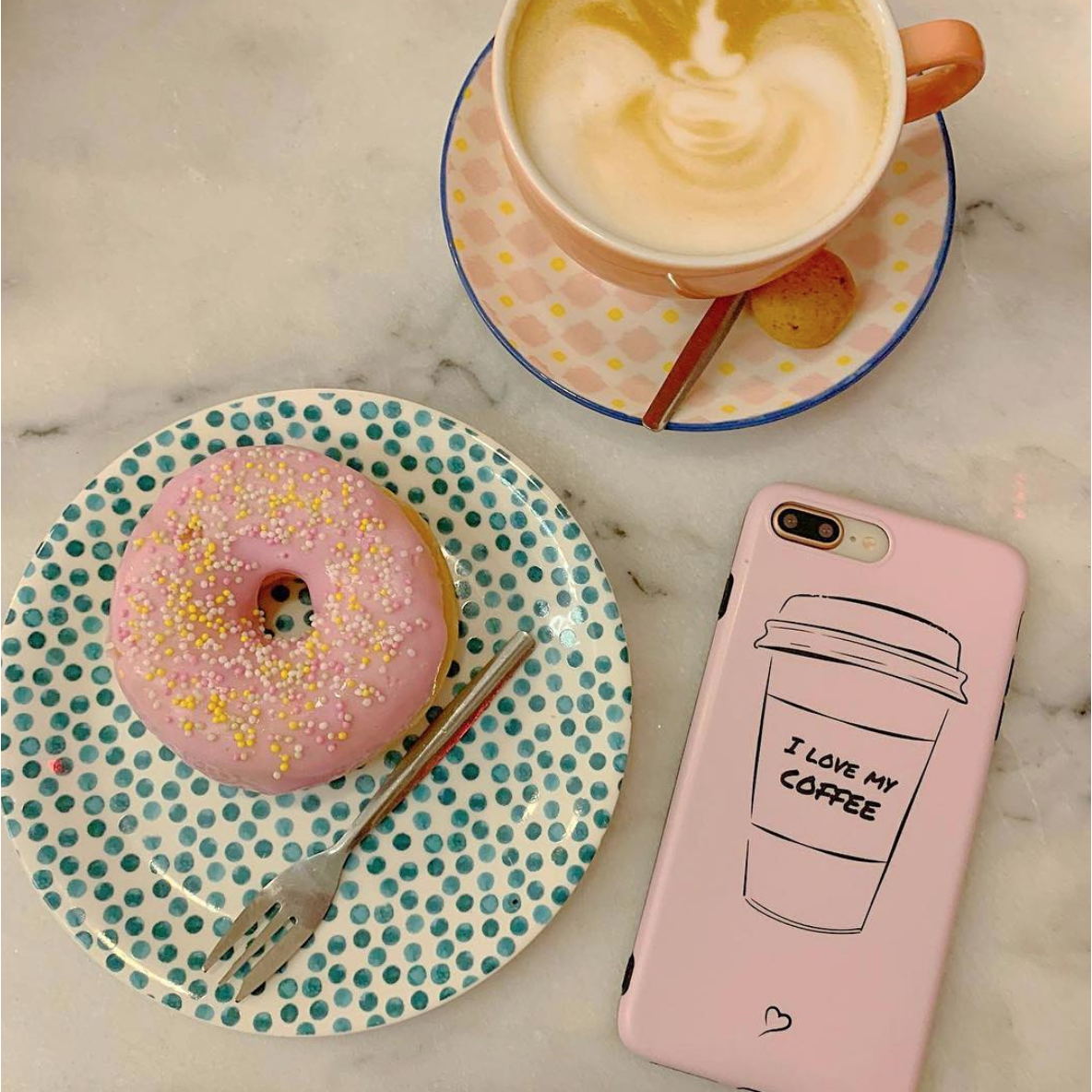 Amo il mio caffè Cover per iPhone ecologica