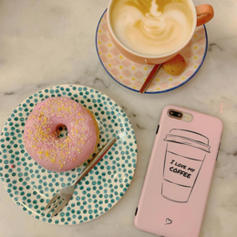 Amo il mio caffè Cover per iPhone ecologica