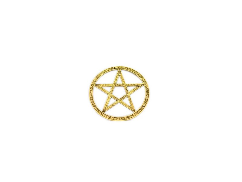 Pentagramma in ottone 15cm