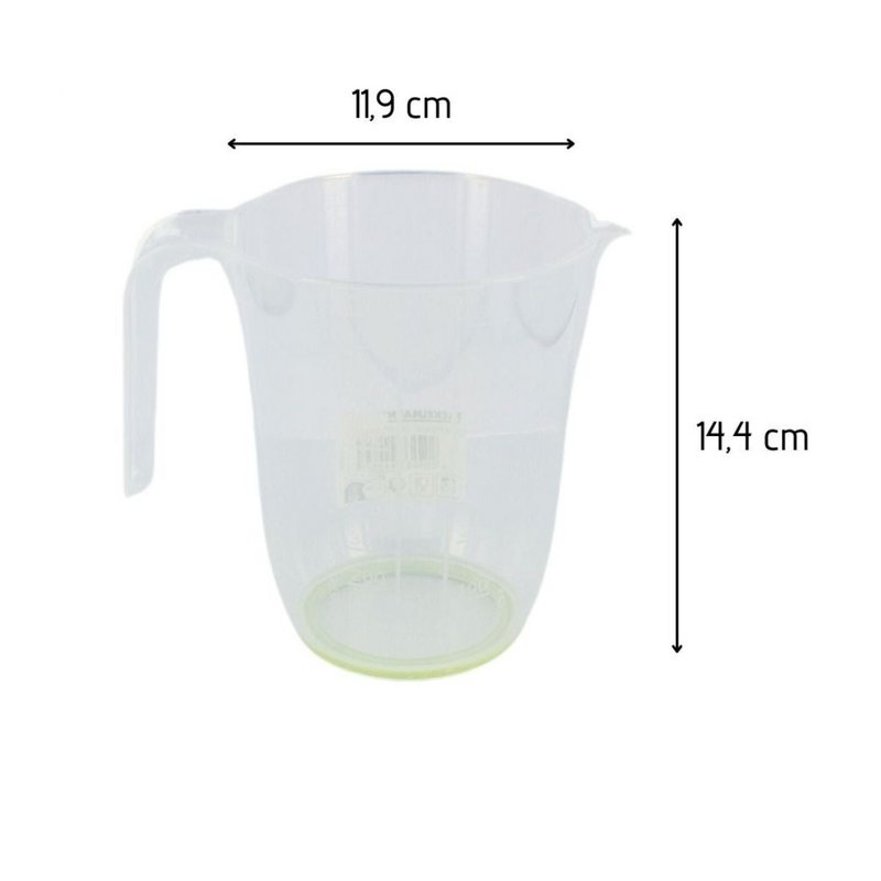 Set van 100 wegwerp professionele spuitzakken 50 cm en transparante plastic maatbeker 1 liter FM Professional