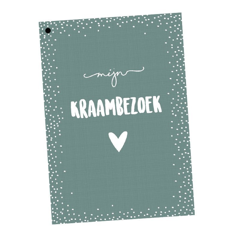 Maternity visit fill-in cards 25 pers. - Green